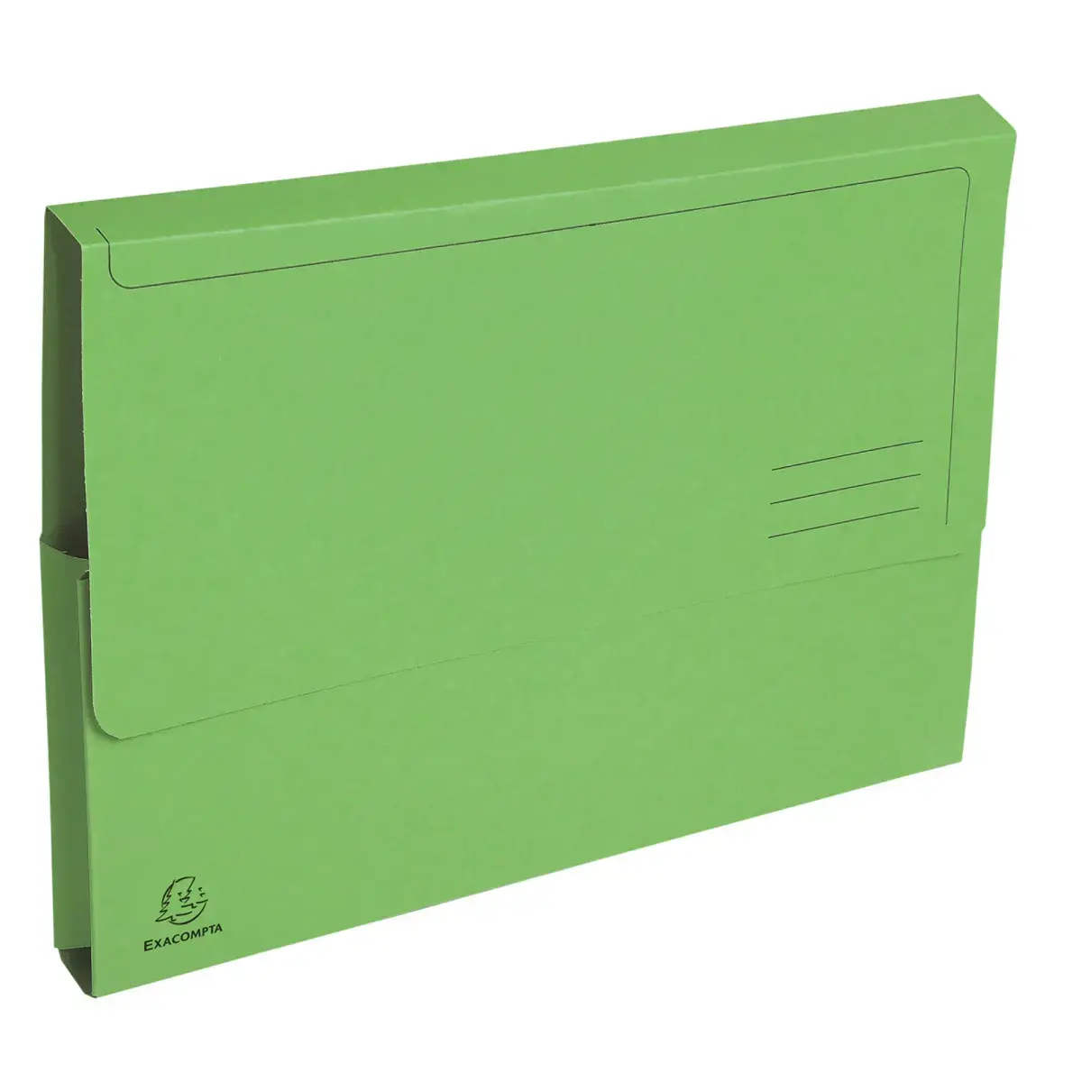 Paquet de 10 chemises poche coloris vifs Forever - 24x32cm - Vert vif - EXACOMPTA 