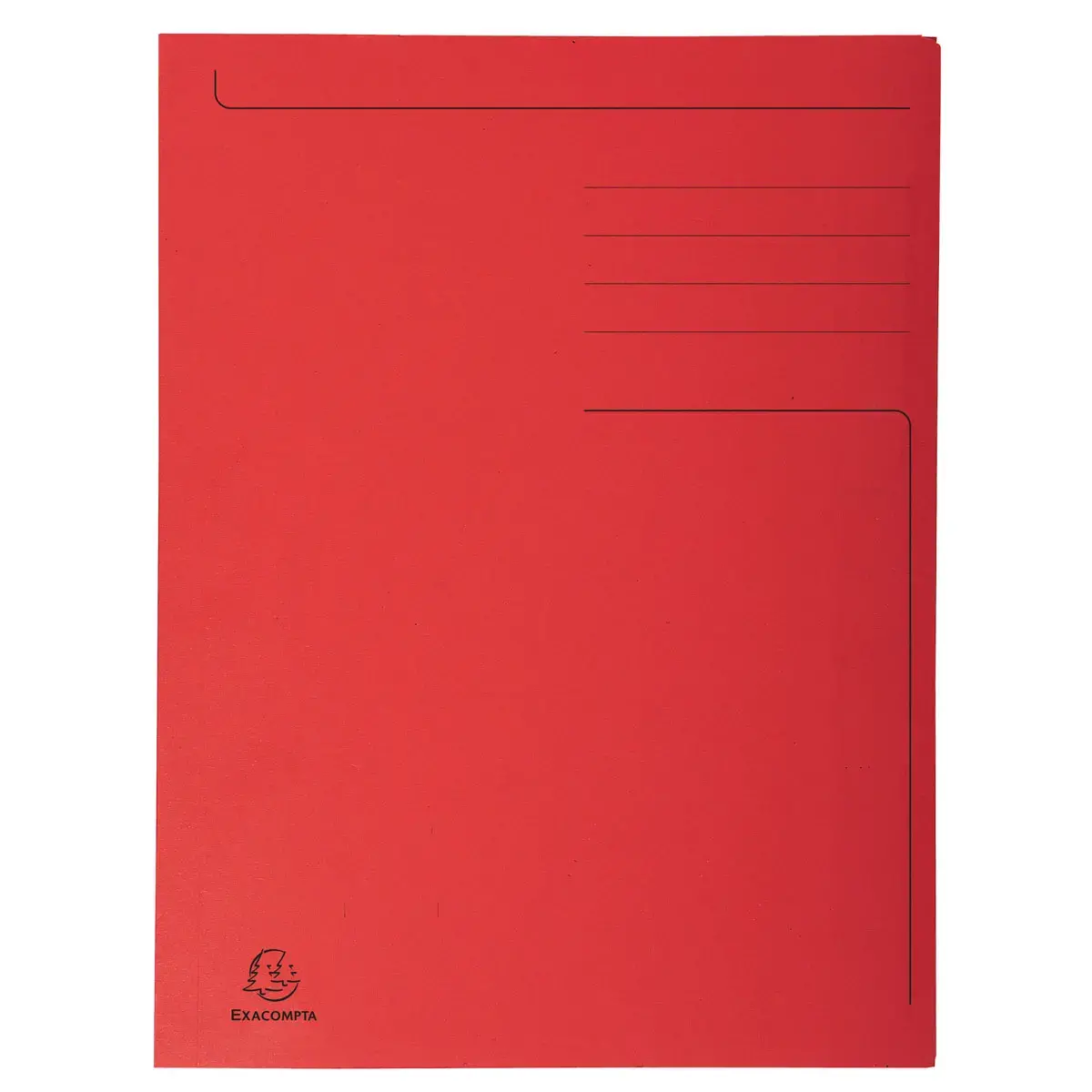 Chemise imprimée 3 rabats Forever® 280gm² - Folio - Rouge - EXACOMPTA
