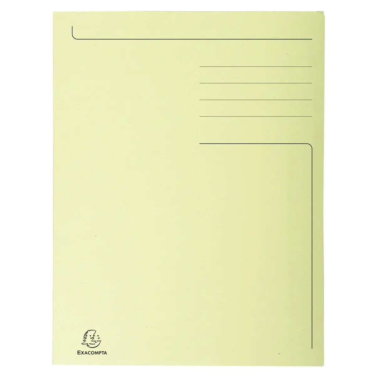Chemise imprimée 3 rabats Forever® 280gm² - Folio - Jaune - EXACOMPTA