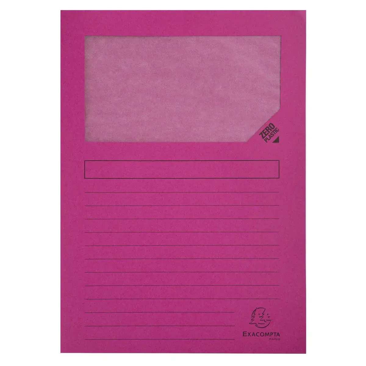 Paquet de 100 chemises à fenetre Forever® - 22x31cm - Fuchsia - EXACOMPTA