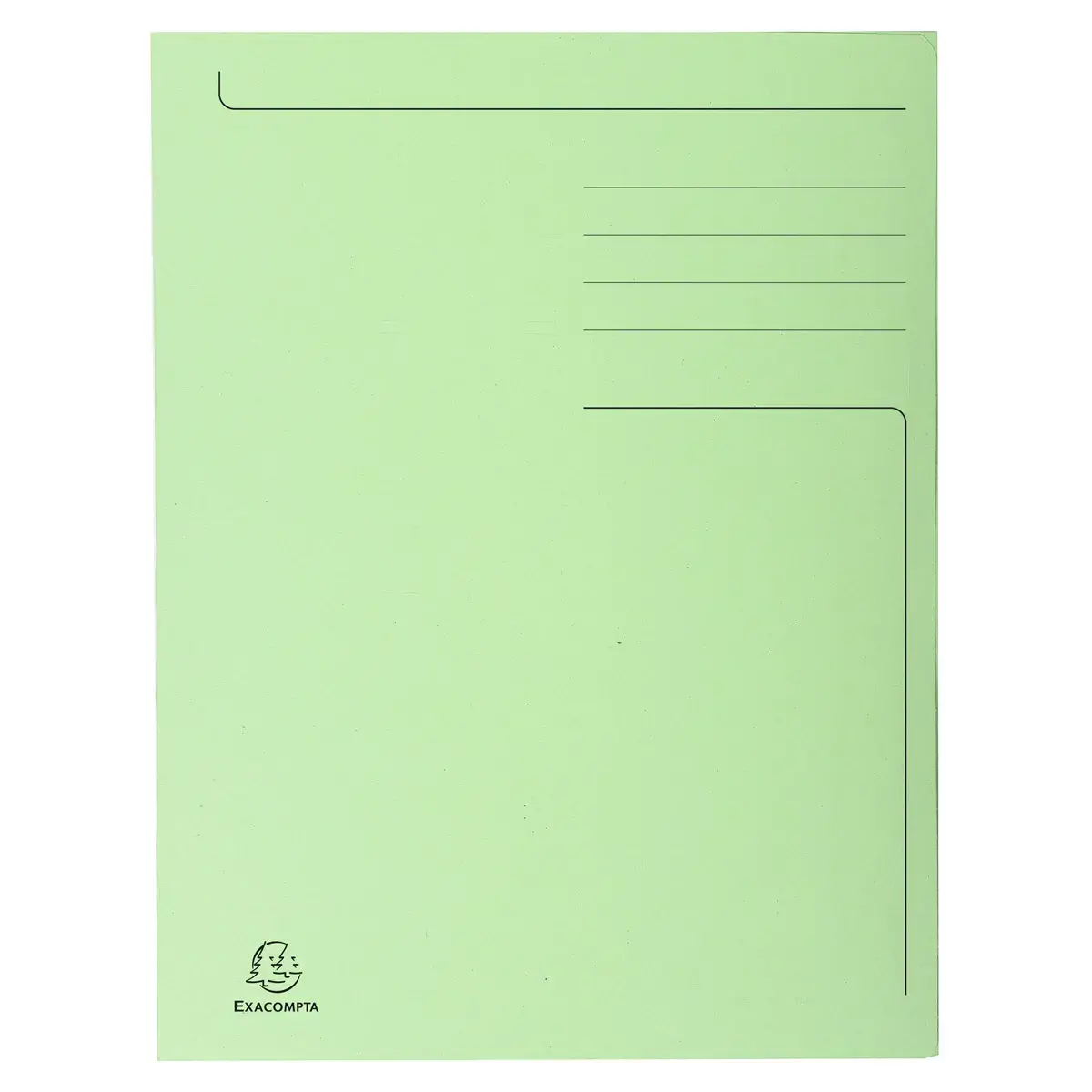 Chemise imprimée 3 rabats Forever® 280gm² - Folio - Vert Pré - EXACOMPTA