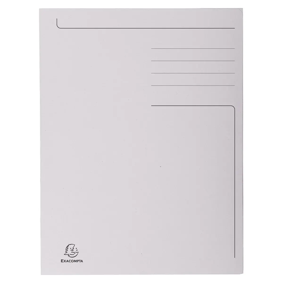 Chemise imprimée 3 rabats Forever® 280gm² - Folio - Gris - EXACOMPTA