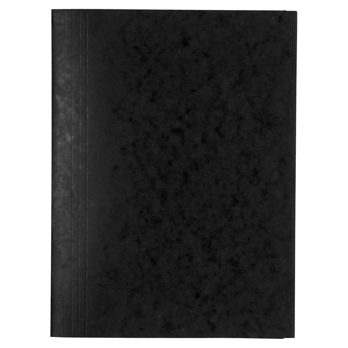 Chemise simple sans &eacute;lastique avec 3 rabats carte lustr&eacute;e 400gm&sup2; - A4 - Noir - EXACOMPTA 
