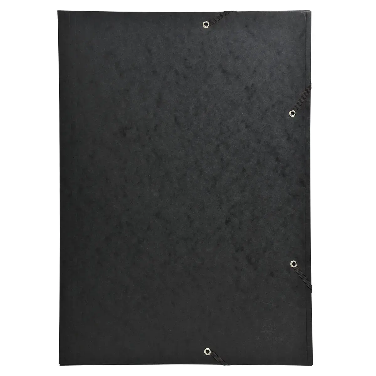 Chemise à élastique 3 rabats carte lustrée 600gm² - A3 - Noir - Exacompta