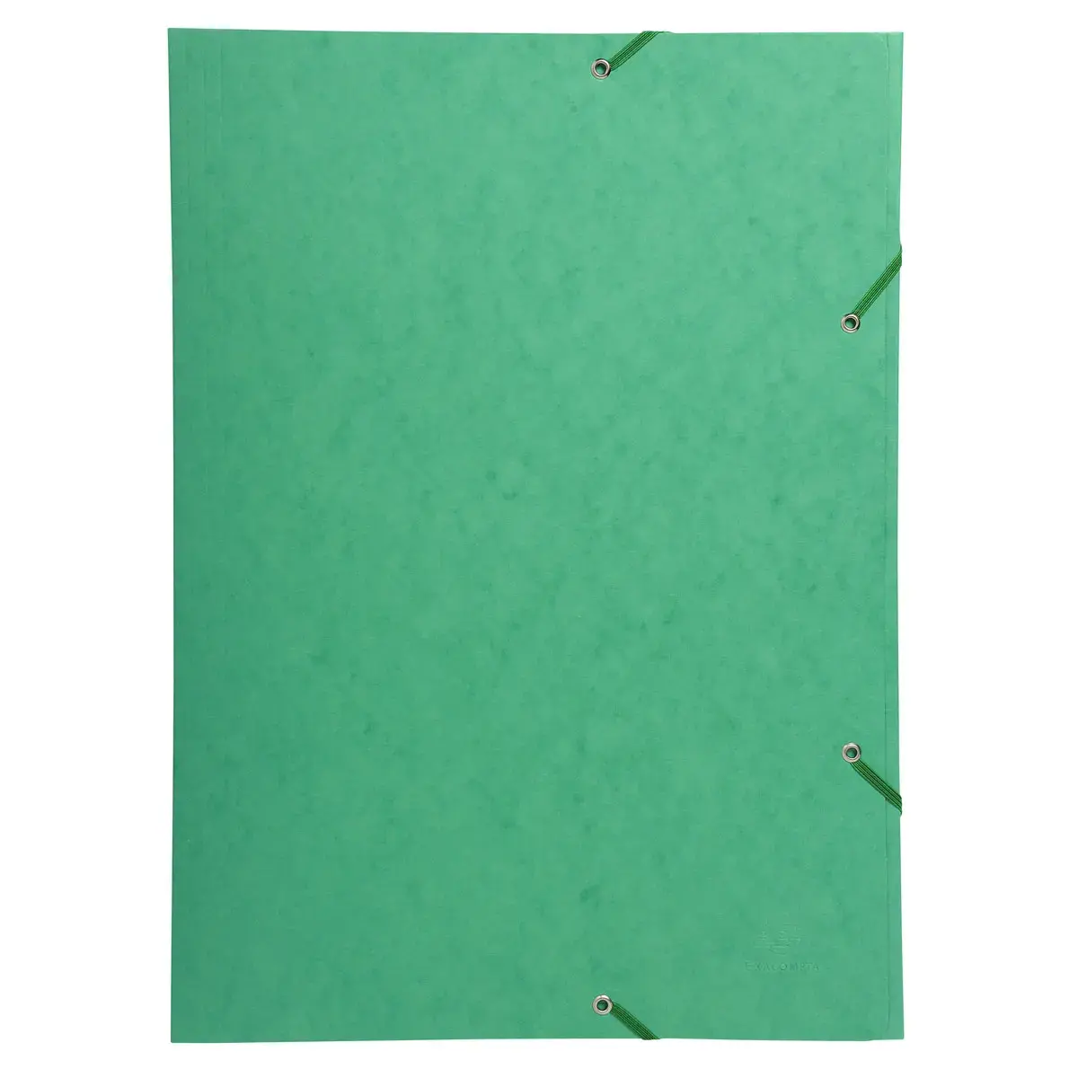 Chemise à élastique 3 rabats carte lustrée 600gm² - A3 - Vert - EXACOMPTA