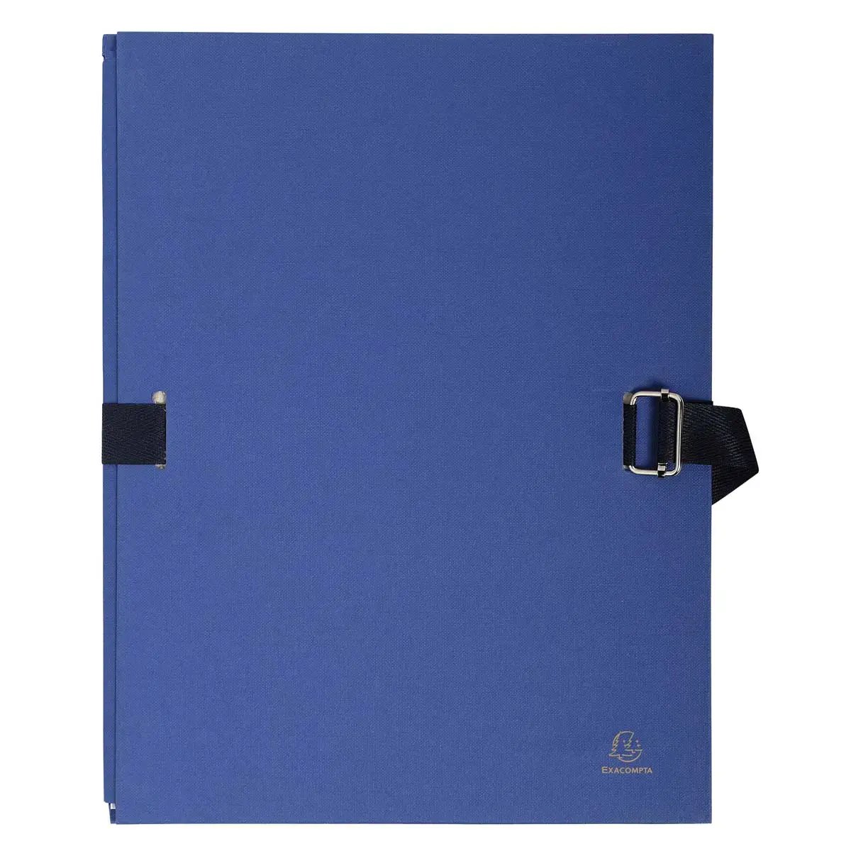 Chemise dos extensible papier 24x32cm - filmée par 5 - Bleu foncé - EXACOMPTA