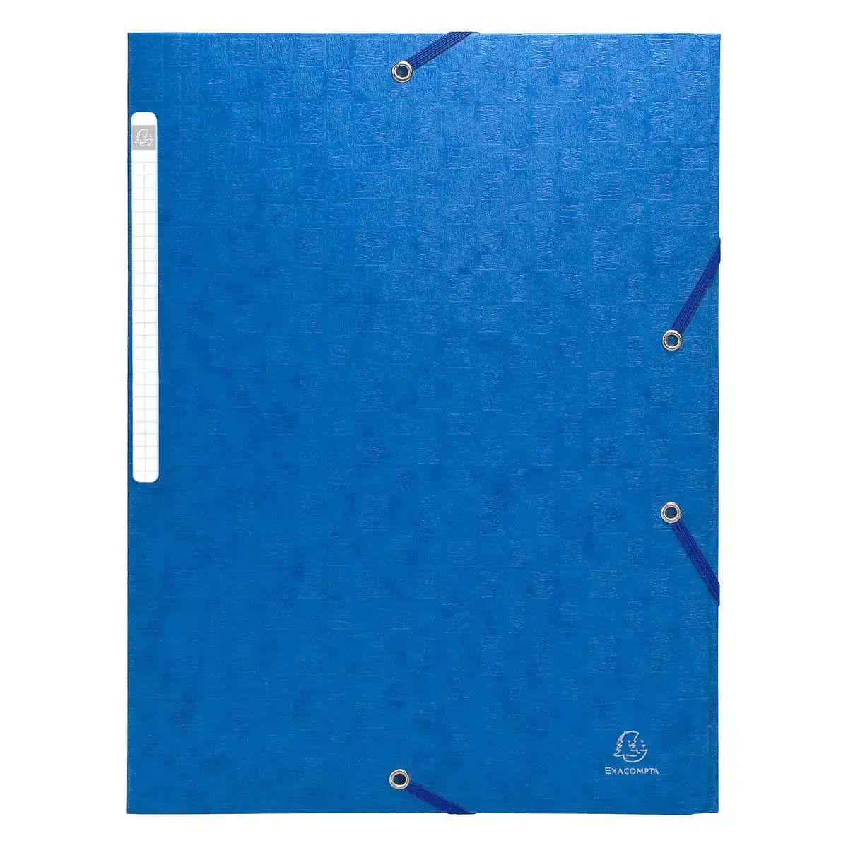 Chemise 3 rabats à élastiques Maxi Capacity carte lustrée 600g/m2 Scotten ®- A4 - Bleu - EXACOMPTA
