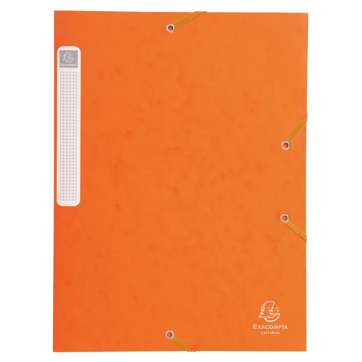 Boite de classement livrée à plat Cartobox Dos 25mm Carte lustrée - A4 - Orange - EXACOMPTA
