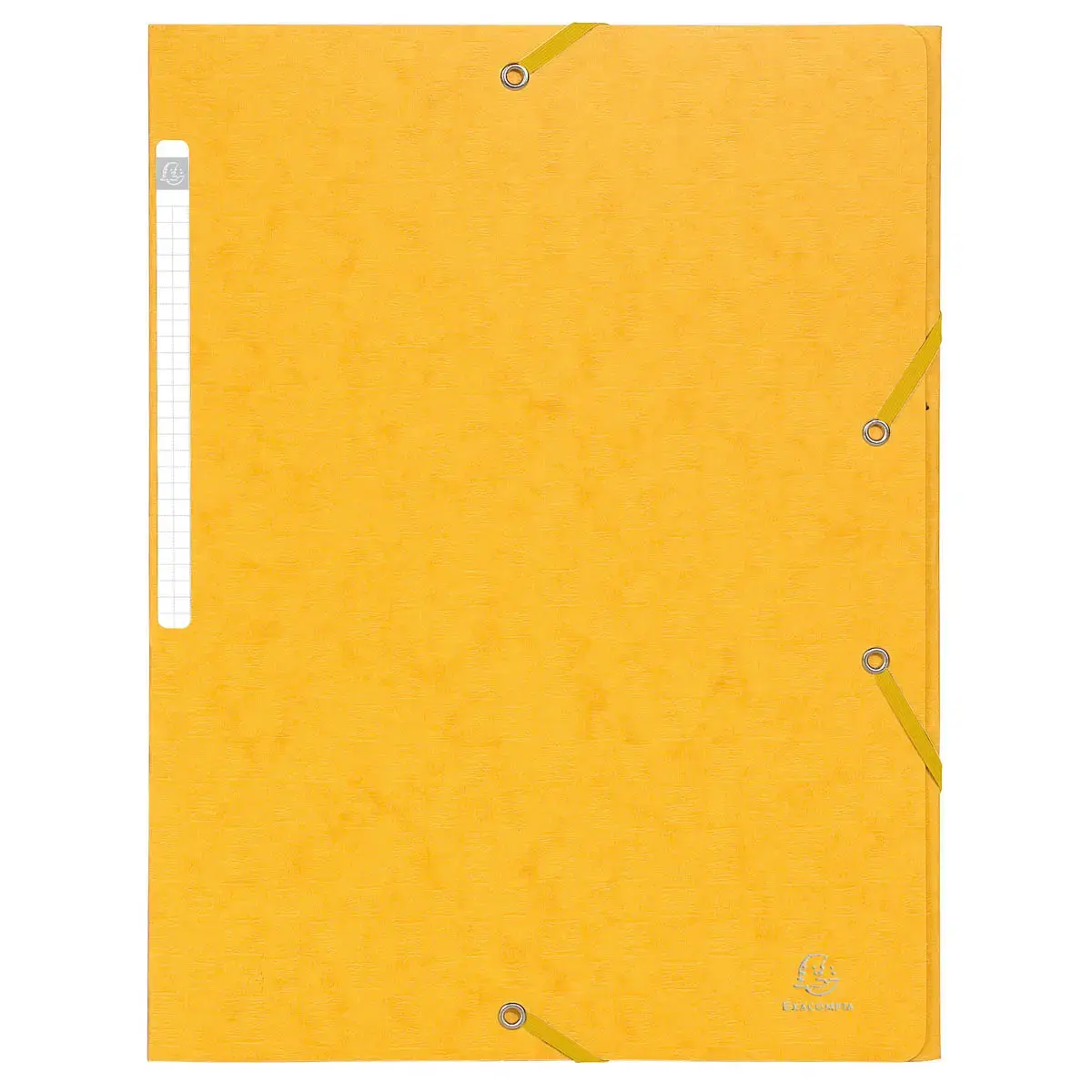Chemise 3 rabats &agrave; &eacute;lastiques Maxi Capacity carte lustr&eacute;e 600g/m2 Scotten &reg;- A4 - Jaune - EXACOMPTA 
