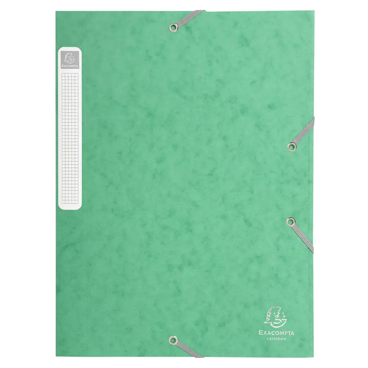 Boite de classement livrée à plat Cartobox Dos 25mm Carte lustrée - A4 - Vert - EXACOMPTA