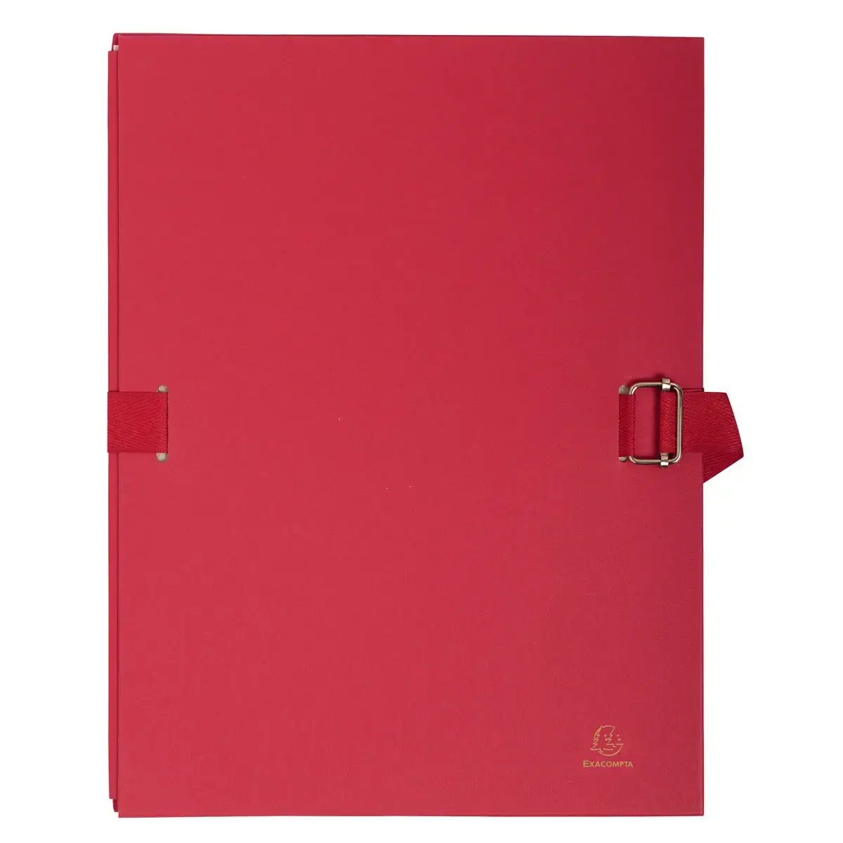 Chemise dos extensible papier 24x32cm - filmée par 5 - Rouge - EXACOMPTA