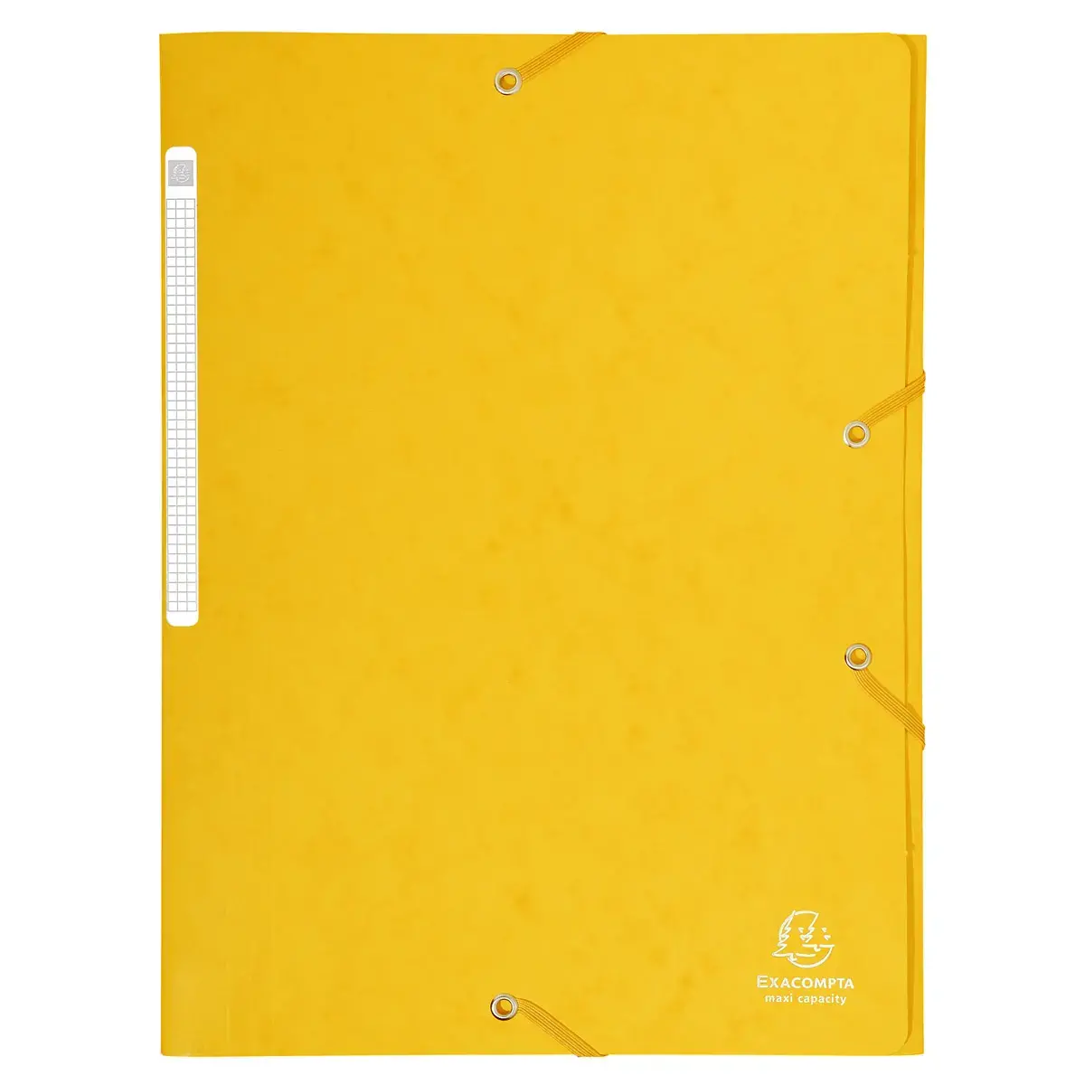 Chemise &agrave; &eacute;lastiques Maxi capacity carte lustr&eacute;e 425gm&sup2; - A4 - Jaune - EXACOMPTA 