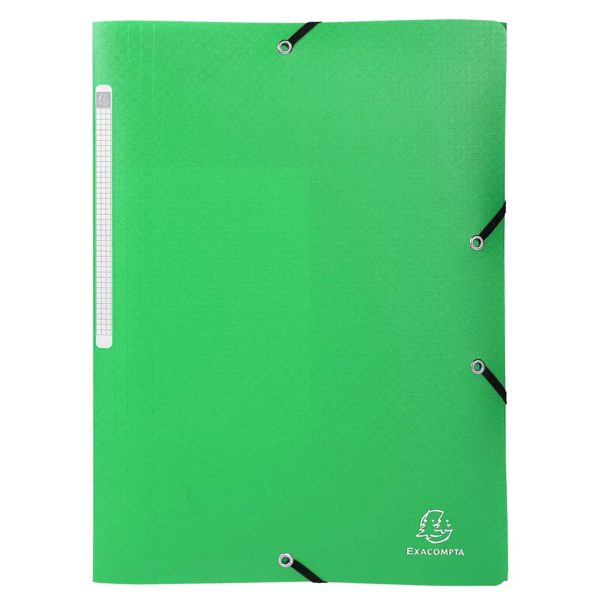 Chemise à élastiques 3 rabats PP OPAK - A4 - Vert clair - EXACOMPTA