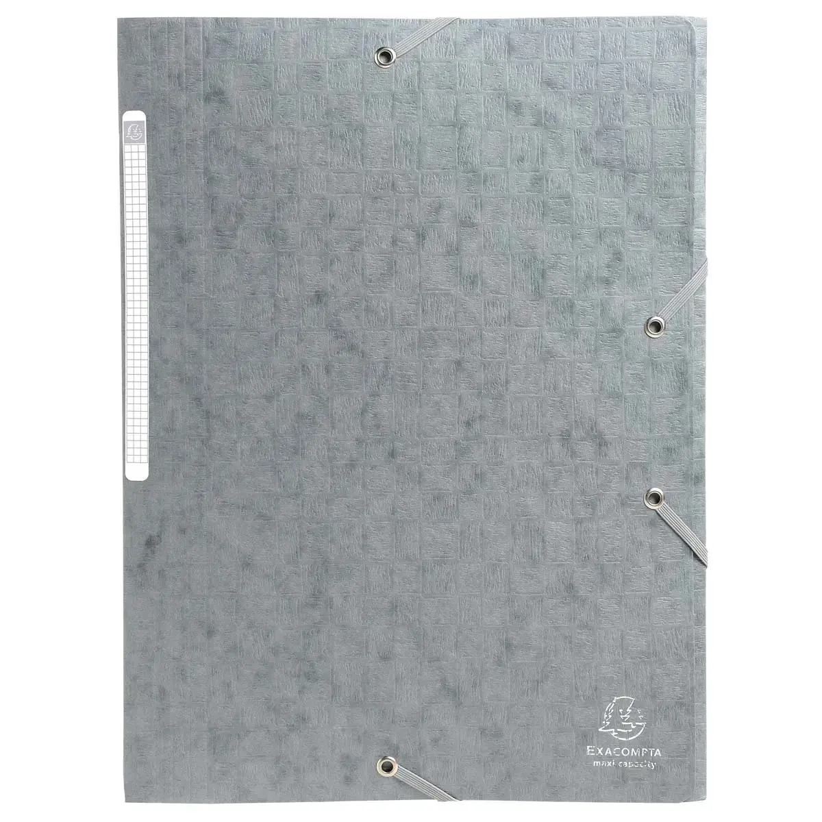 Chemises à élastiques carte lustrée 3 rabats monobloc - Gris - EXACOMPTA
