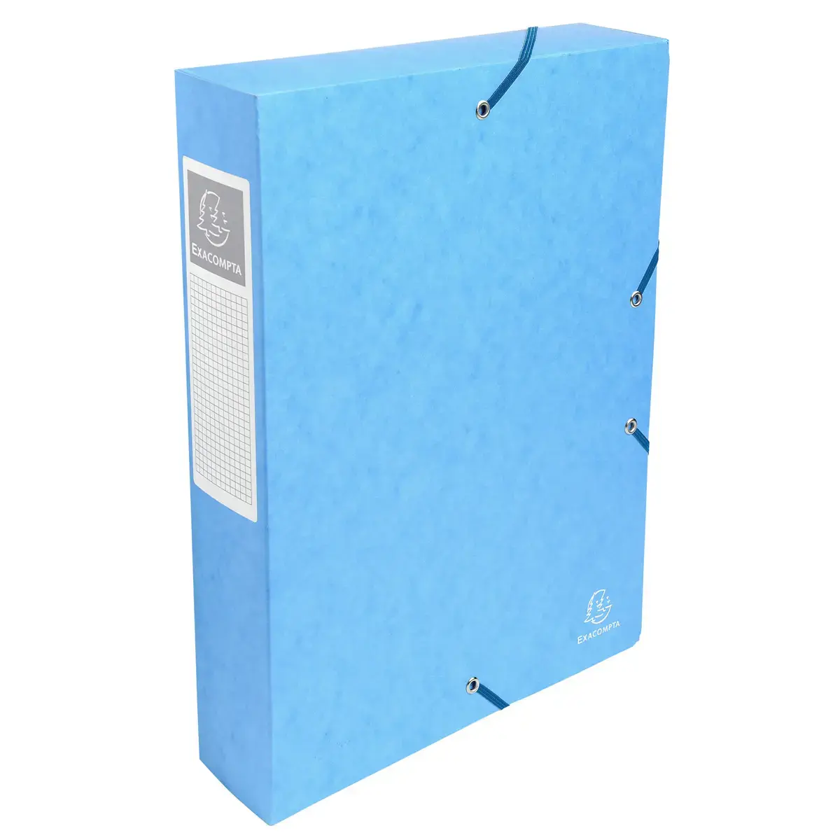 Boite de classement Exabox Dos 60mm Carte lustr&eacute;e - A4 - Turquoise - EXACOMPTA 