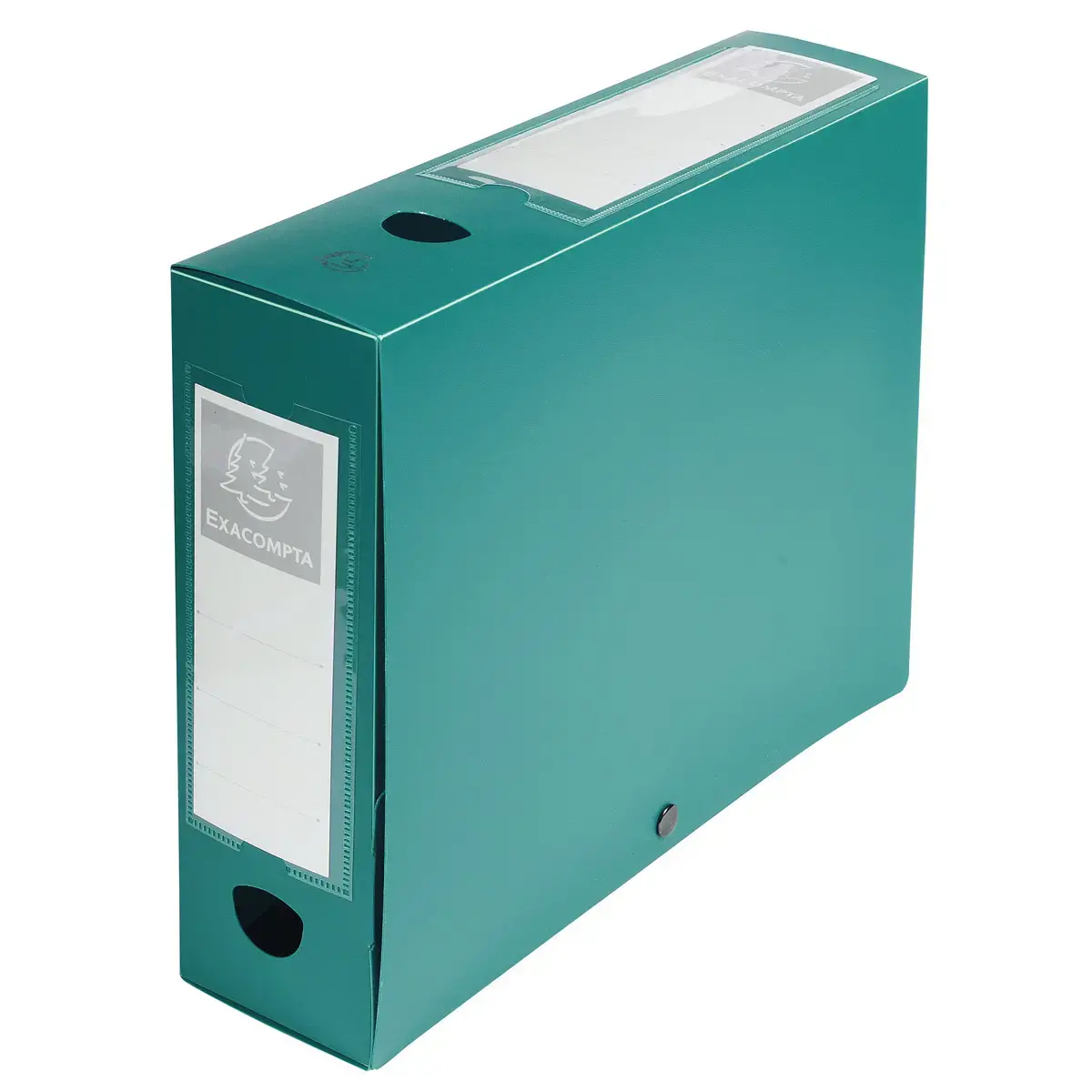 Boite de classement à pression Dos 80mm polypropylène 7/10e Opaque - A4 - Vert - EXACOMPTA