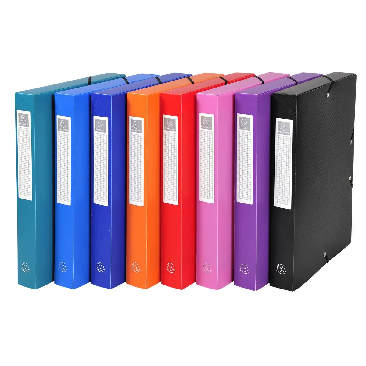 Boite de Classement Exabox Dos 40mm polypropyl&egrave;ne 7/10e OPAK - A4 - Couleurs assorties - EXACOMPTA 