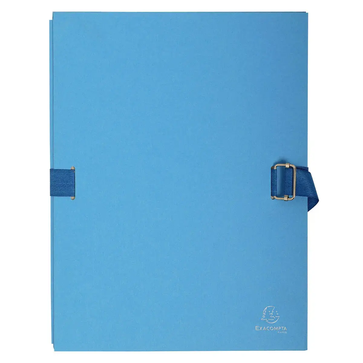 Chemise dos extensible avec rabat papier - 24x32cm - Bleu clair - EXACOMPTA
