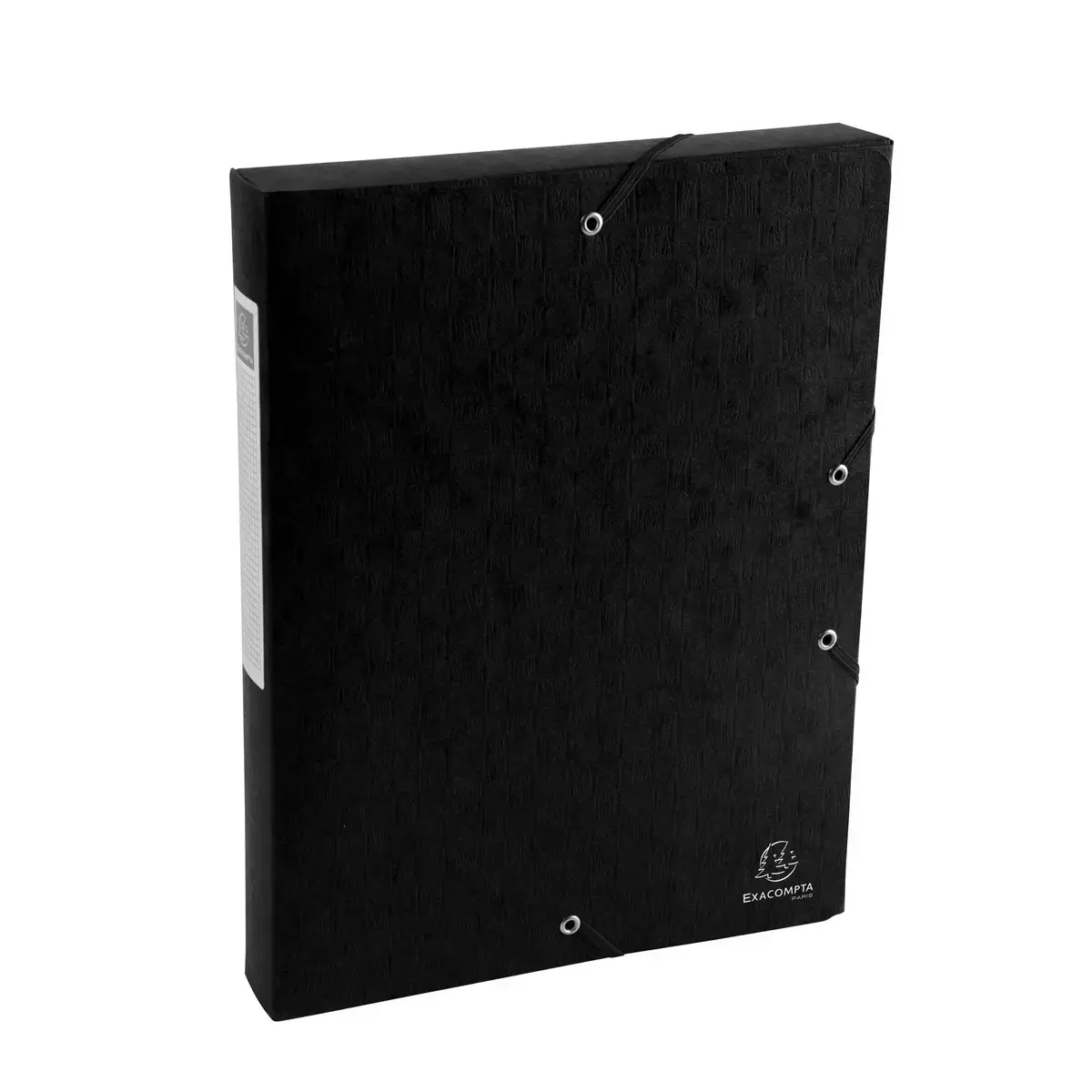 Boite de classement Exabox Dos 40mm Carte lustr&eacute;e Scotten - A4 - Noir - EXACOMPTA 