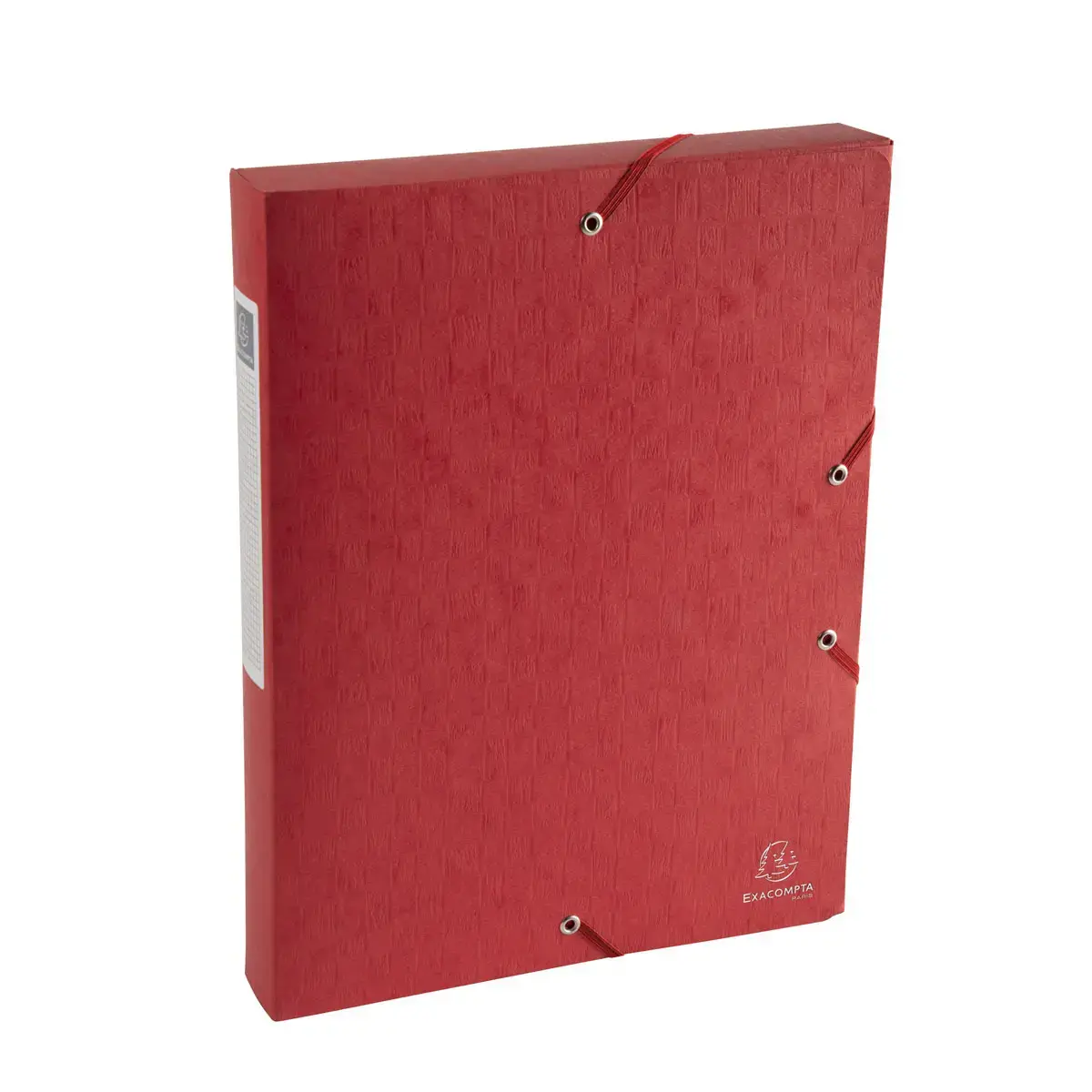 Boite de classement Exabox Dos 40mm Carte lustr&eacute;e Scotten - A4 - Rouge - EXACOMPTA 