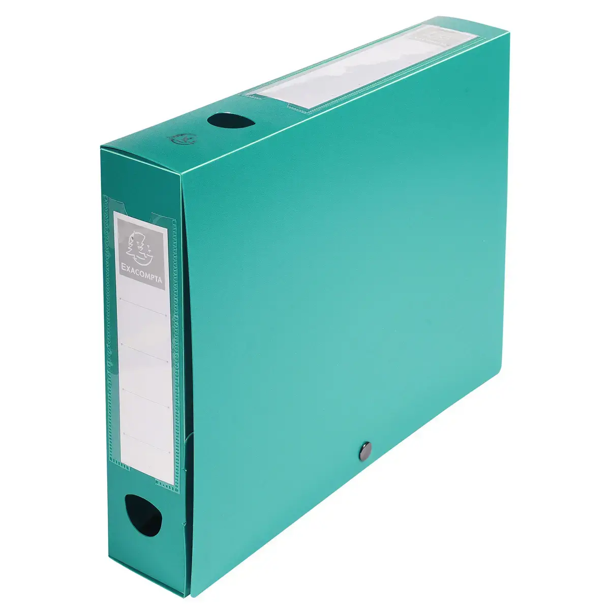 Boite de classement à pression Dos 60mm polypropylène 7/10e Opaque - A4 - Vert - EXACOMPTA