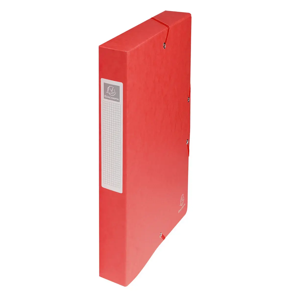 Boite de classement Exabox Dos 40mm Carte lustrée - A4 - Rouge - EXACOMPTA