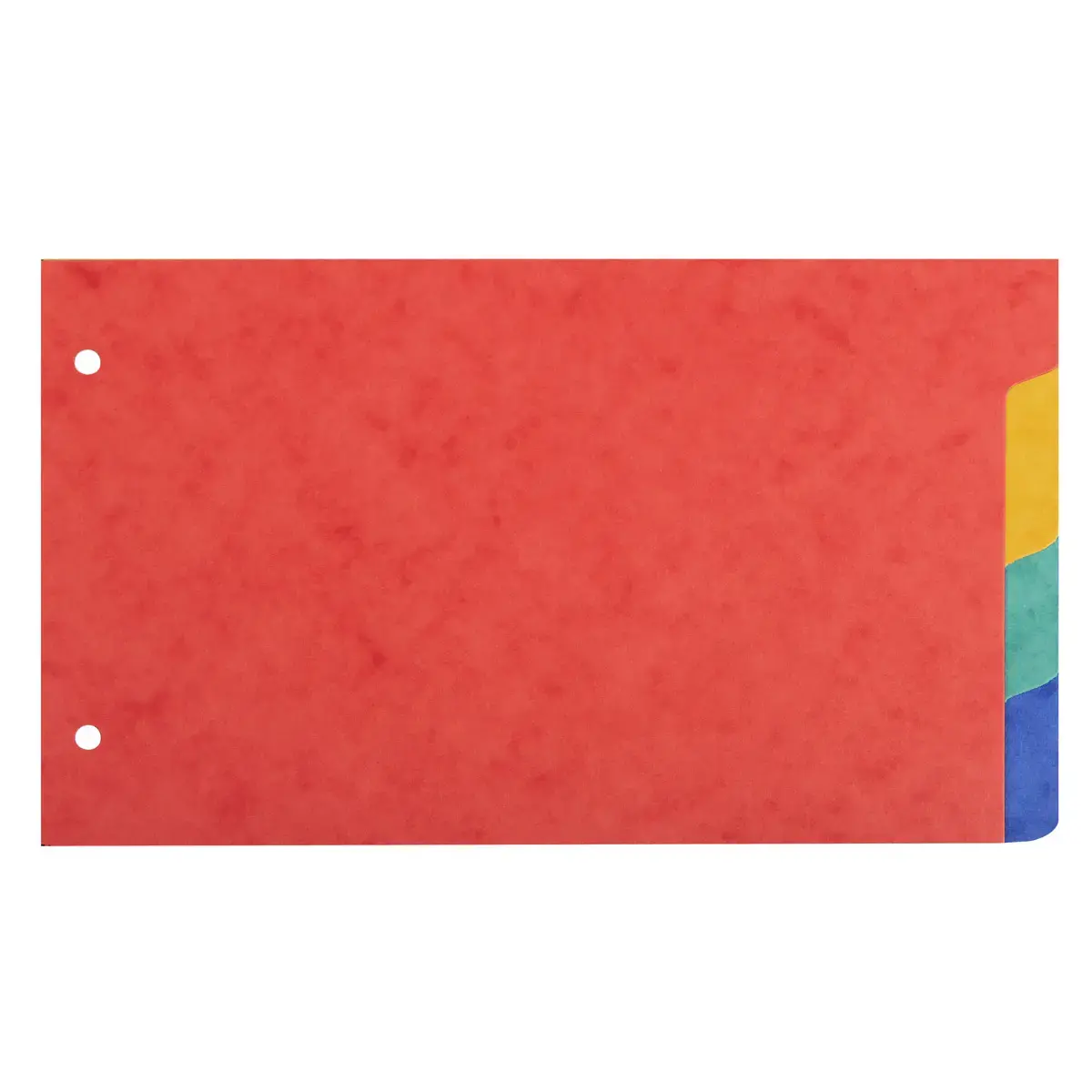 Intercalaires pour fiches bristol en carte lustrée 225 g/m2 4 positions - 125 x 200 mm - Exacompta