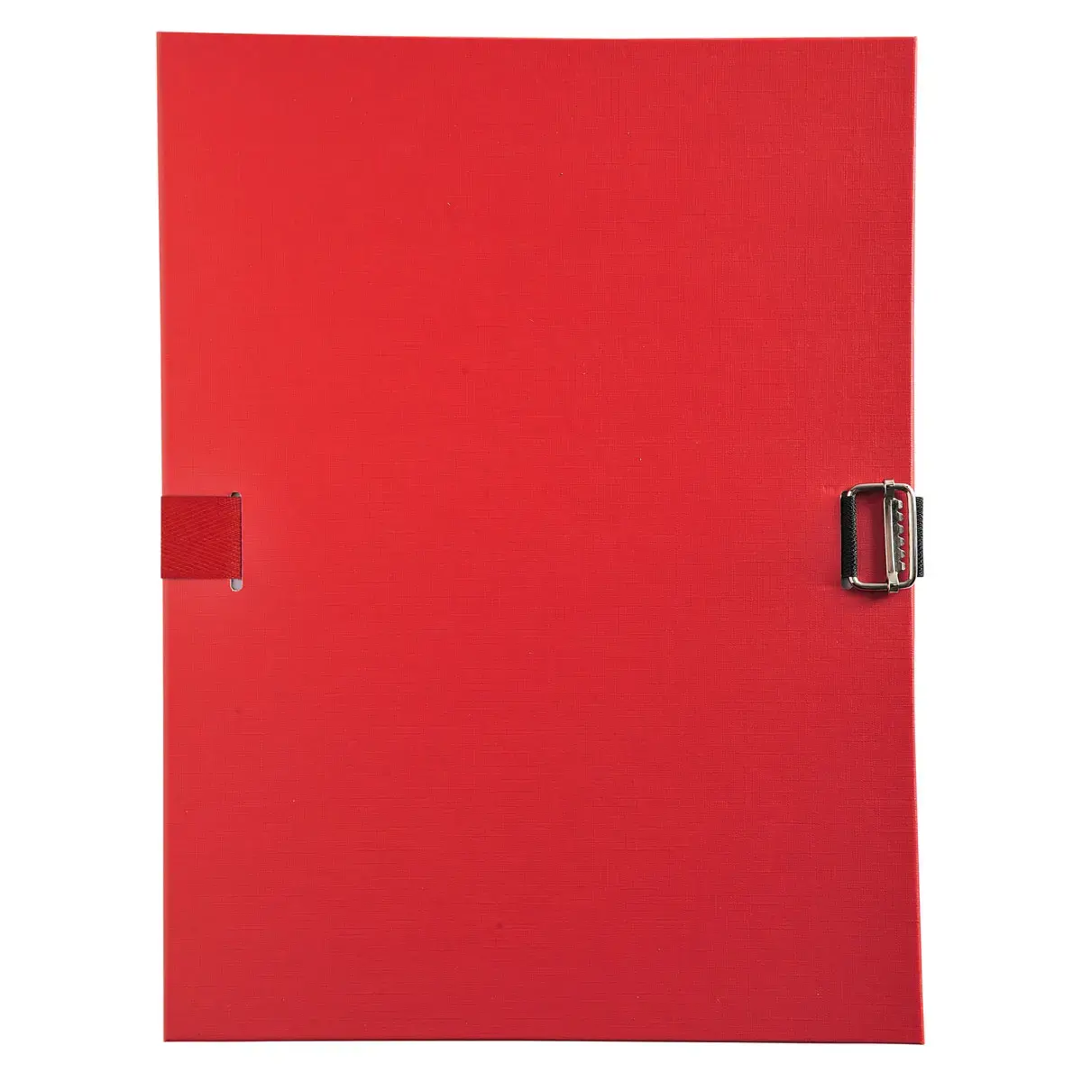 Chemise à sangle dos extensible avec rabat en pied et boucle à coulisseau cranté - polypropylène - Rouge - EXACOMPTA