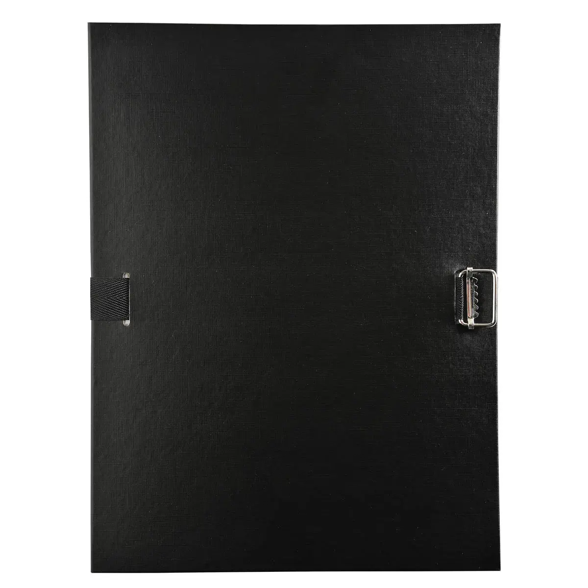 Chemise &agrave; sangle dos extensible avec rabat en pied et boucle &agrave; coulisseau crant&eacute; - polypropyl&egrave;ne - Noir - EXACOMPTA 