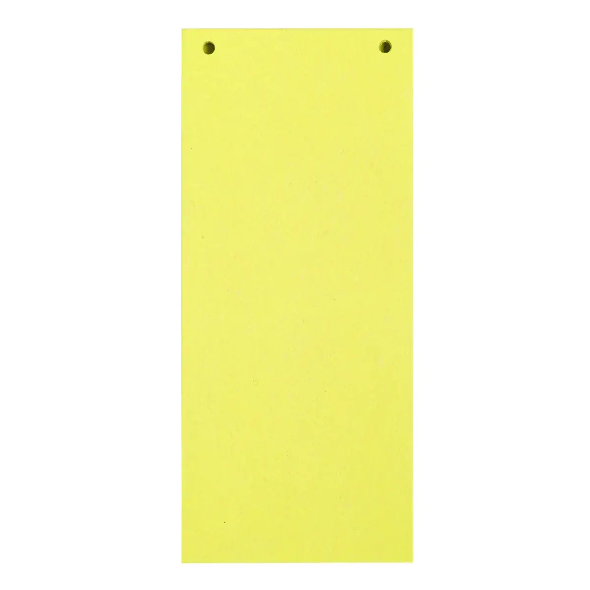 Paquet 100 fiches intercalaires horizontales unies perforées Forever - 105x240mm - Jaune - EXACOMPTA