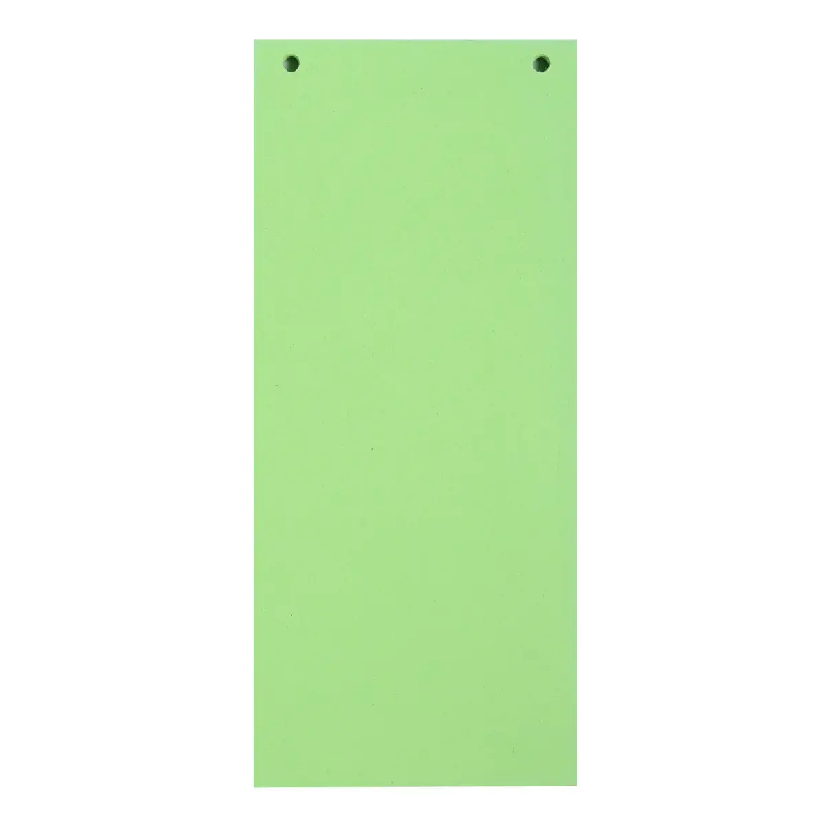 Paquet 100 fiches intercalaires horizontales unies perfor&eacute;es Forever - 105 x 240 mm - Vert - Exacompta 