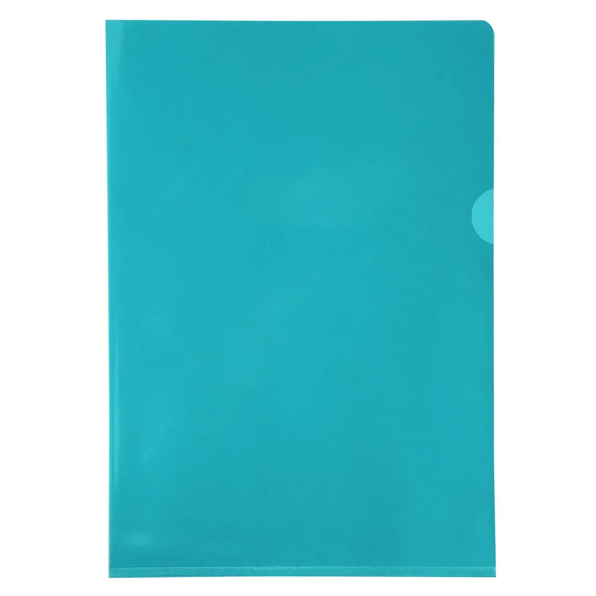 Sachet de 50 pochettes coin PVC lisse haute r&eacute;sistance 13/100e - A4 - Couleurs assorties - EXACOMPTA 