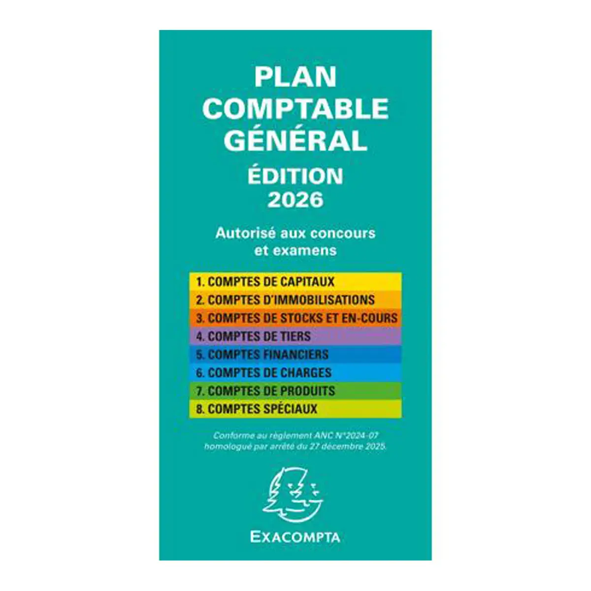 Plan comptable général avec couverture plastique 17,5x9cm - EXACOMPTA