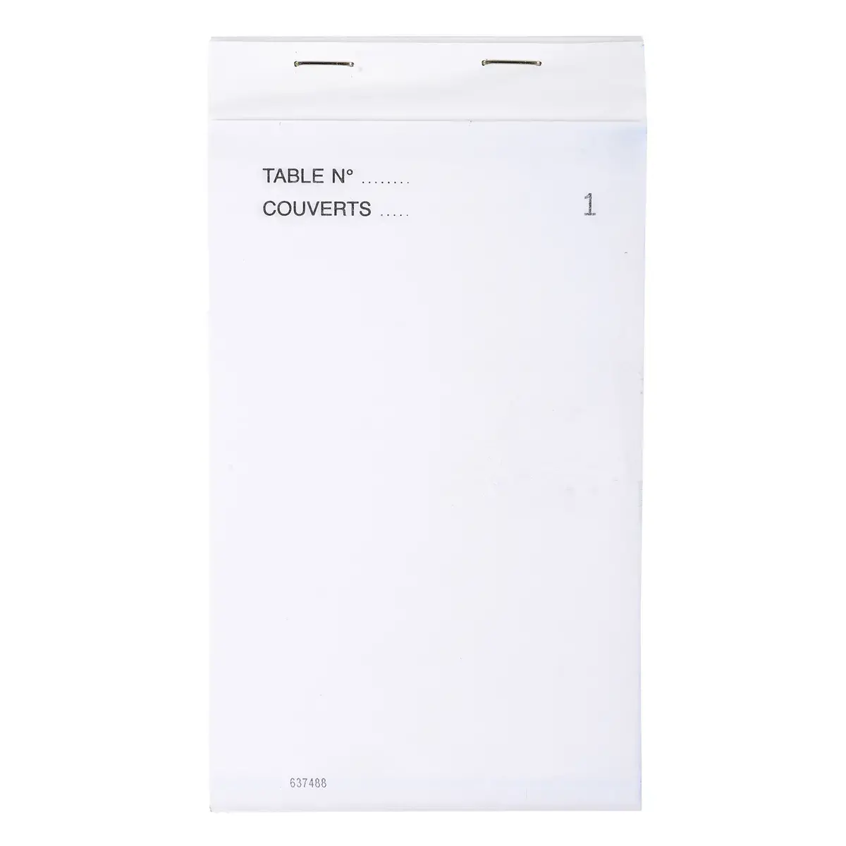 Bloc Ma&icirc;tre d'H&ocirc;tel 50 feuillets autocopiants num&eacute;rot&eacute;s en tripli - Format 9,6x17 cm - EXACOMPTA 
