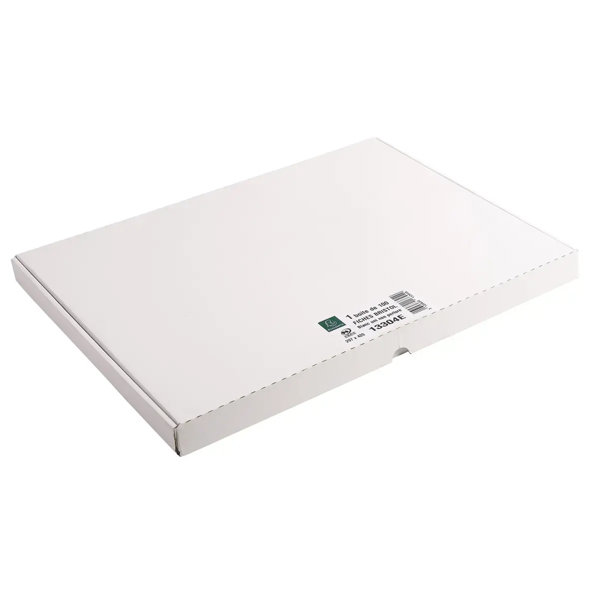 Étui de 100 fiches - bristol uni non perforé 297x420mm - Blanc - EXACOMPTA