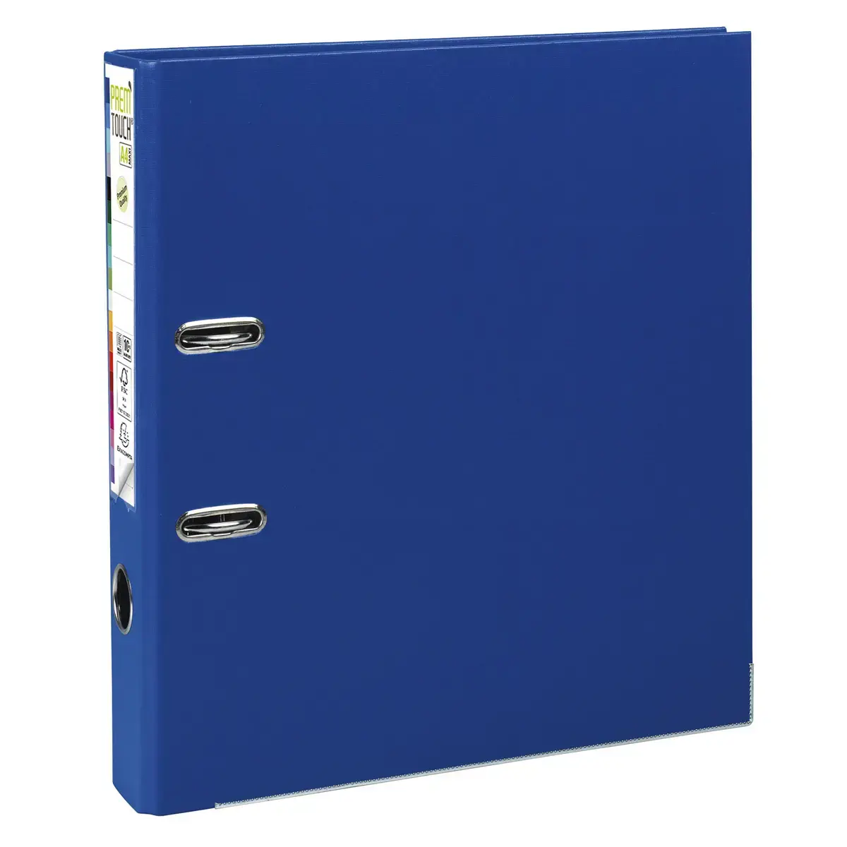 Classeur &agrave; levier Prem'Touch int&eacute;rieur et ext&eacute;rieur en polypropyl&egrave;ne - Dos 50mm - A4 maxi. - Bleu fonc&eacute; - EXACOMPTA 
