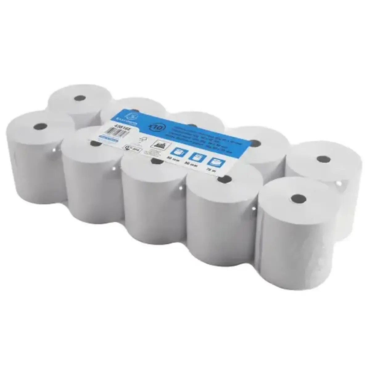 Bobine pour tickets de caisse 80x80 mm - 1 pli thermique 55g/m2 sans BPA. - EXACOMPTA 