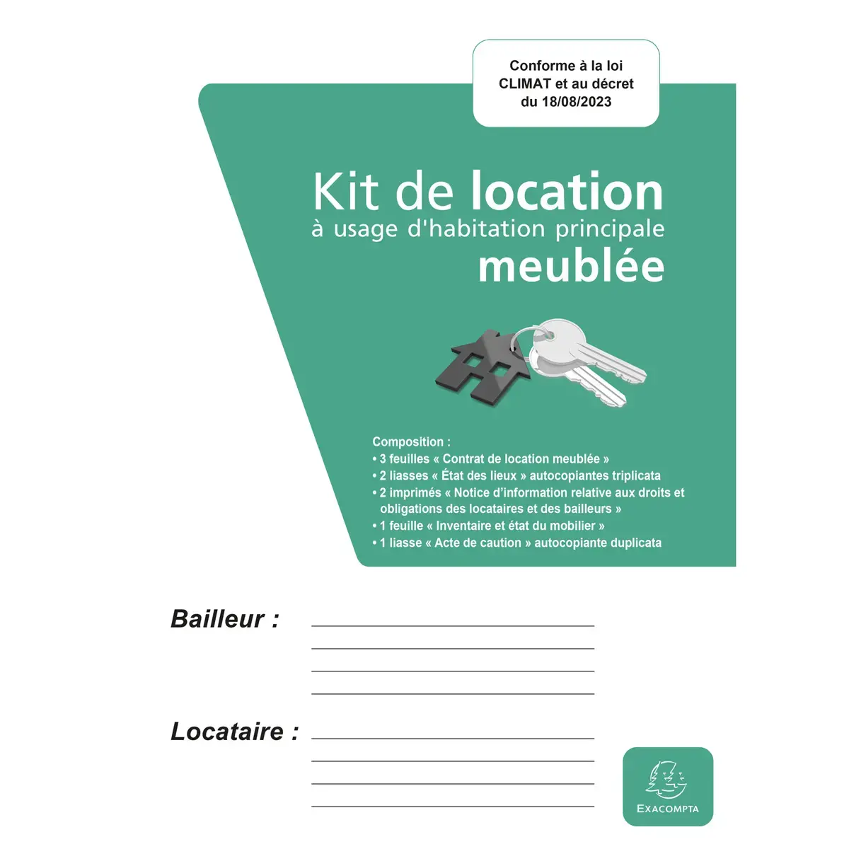 Kit de location meublée - EXACOMPTA