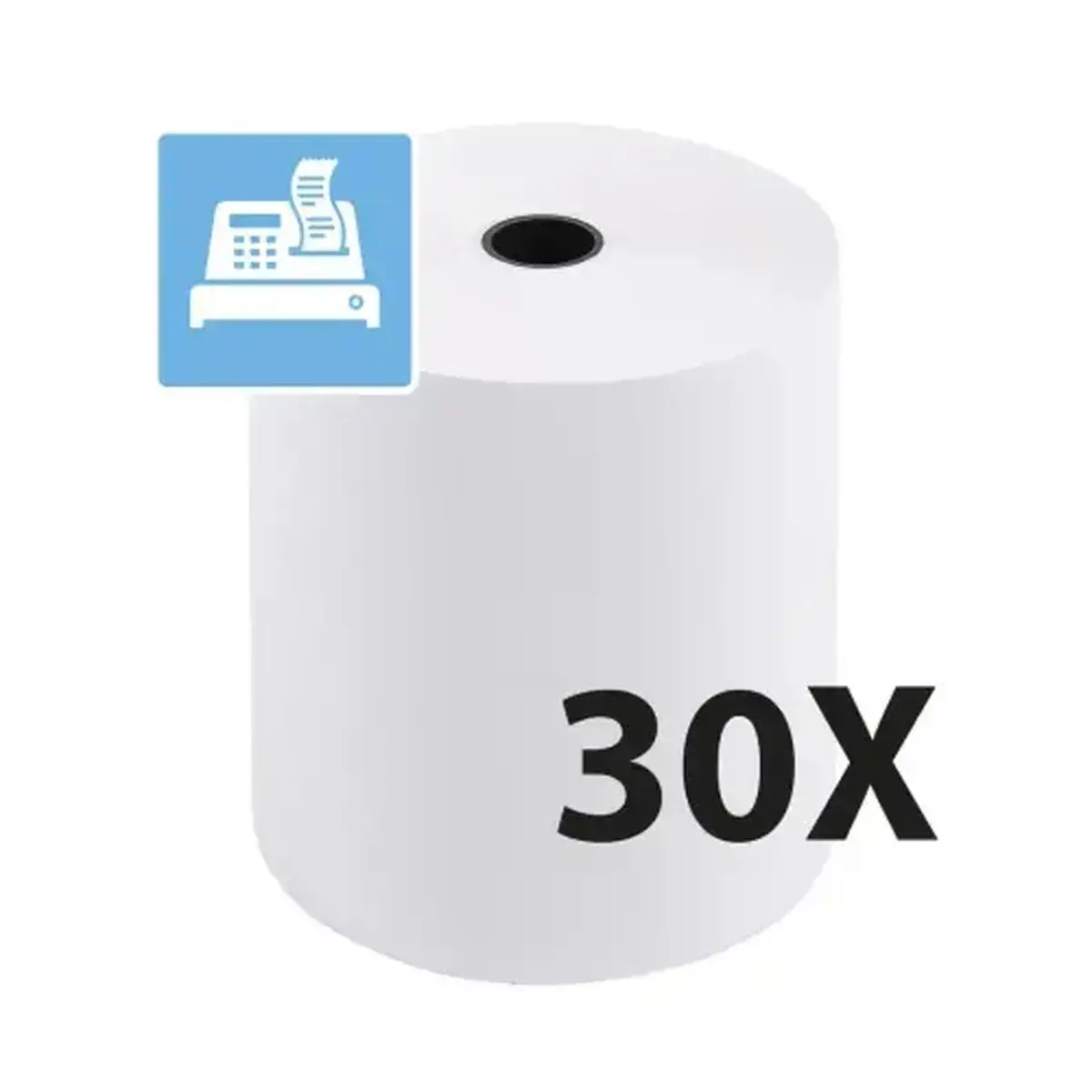 Bobine pour tickets de caisse 80x80 mm - 1 pli thermique 55g/m2 sans BPA. - EXACOMPTA 
