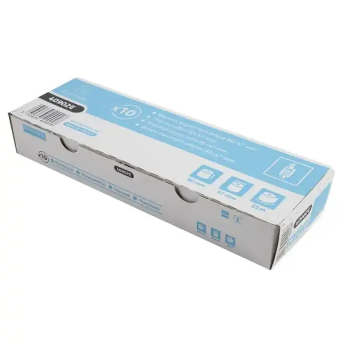 Bobine pour tickets de carte bancaire 60x47 mm - 1 pli thermique 55g/m2 sans BPA. - EXACOMPTA 