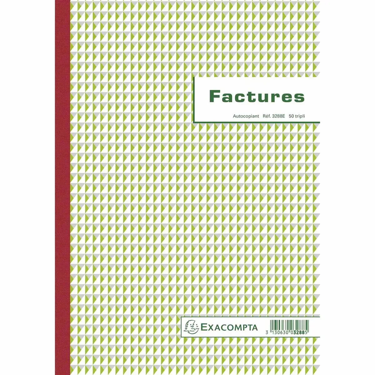 Manifold Factures avec mention TVA 29,7x21cm 50 feuillets tripli autocopiants - EXACOMPTA