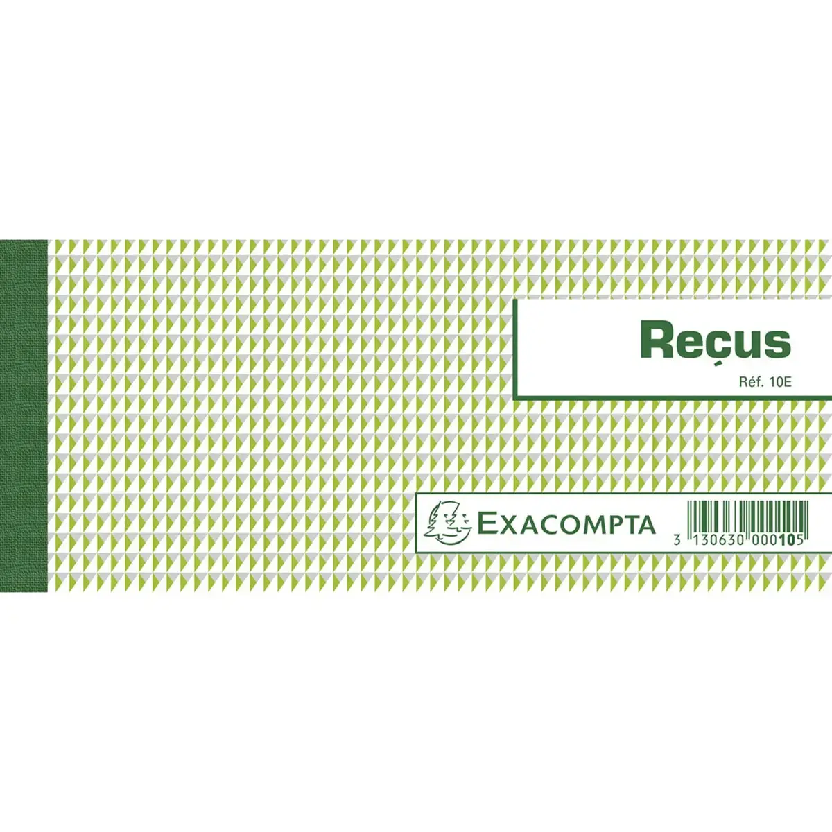 Carnet à souche Reçus 50 feuillets - Format horizontal 9x21 cm - EXACOMPTA