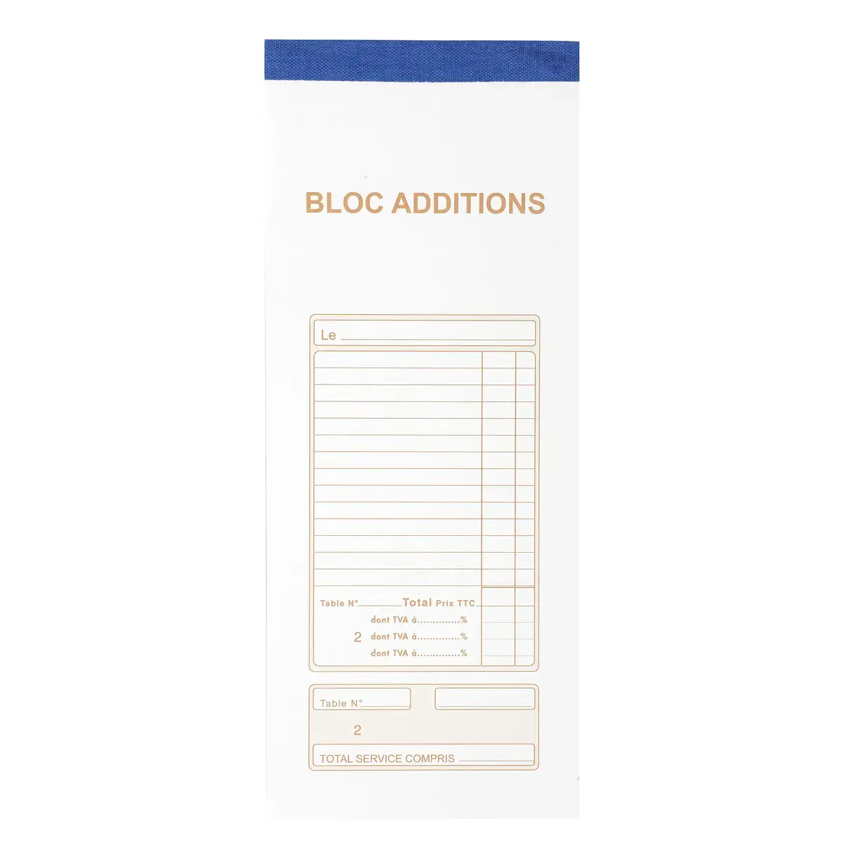Bloc Addition 50 feuillets autocopiants numérotés en dupli - Format 9 ,1x22,5 cm - EXACOMPTA