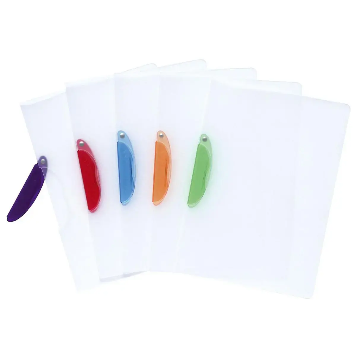 Chemise de présentation polypropylène semi-rigide Clip Design - A4 - Couleurs assorties - EXACOMPTA