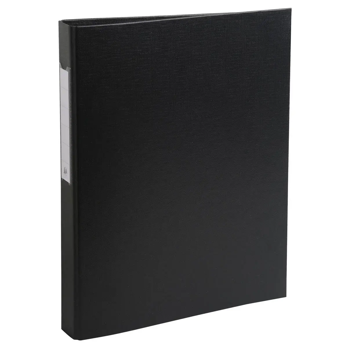 Classeur rembord&eacute; polypropyl&egrave;ne 2 anneaux ronds de 25mm sur 3eme de couverture - Noir - EXACOMPTA 