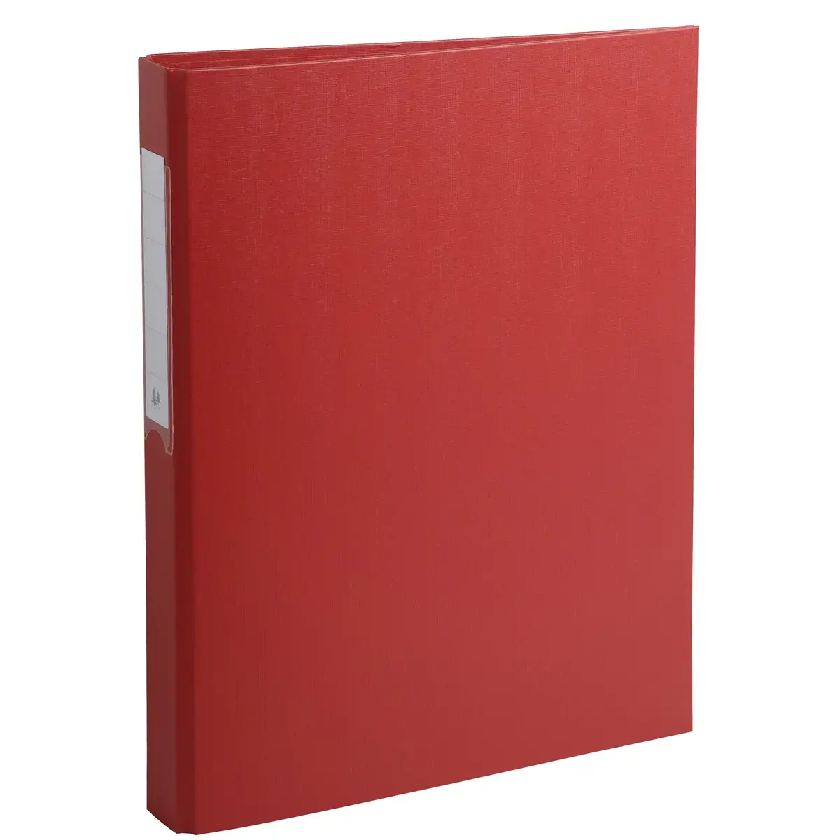 Classeur rembord&eacute; polypropyl&egrave;ne 2 anneaux ronds de 25mm sur 3eme de couverture - Rouge - EXACOMPTA 
