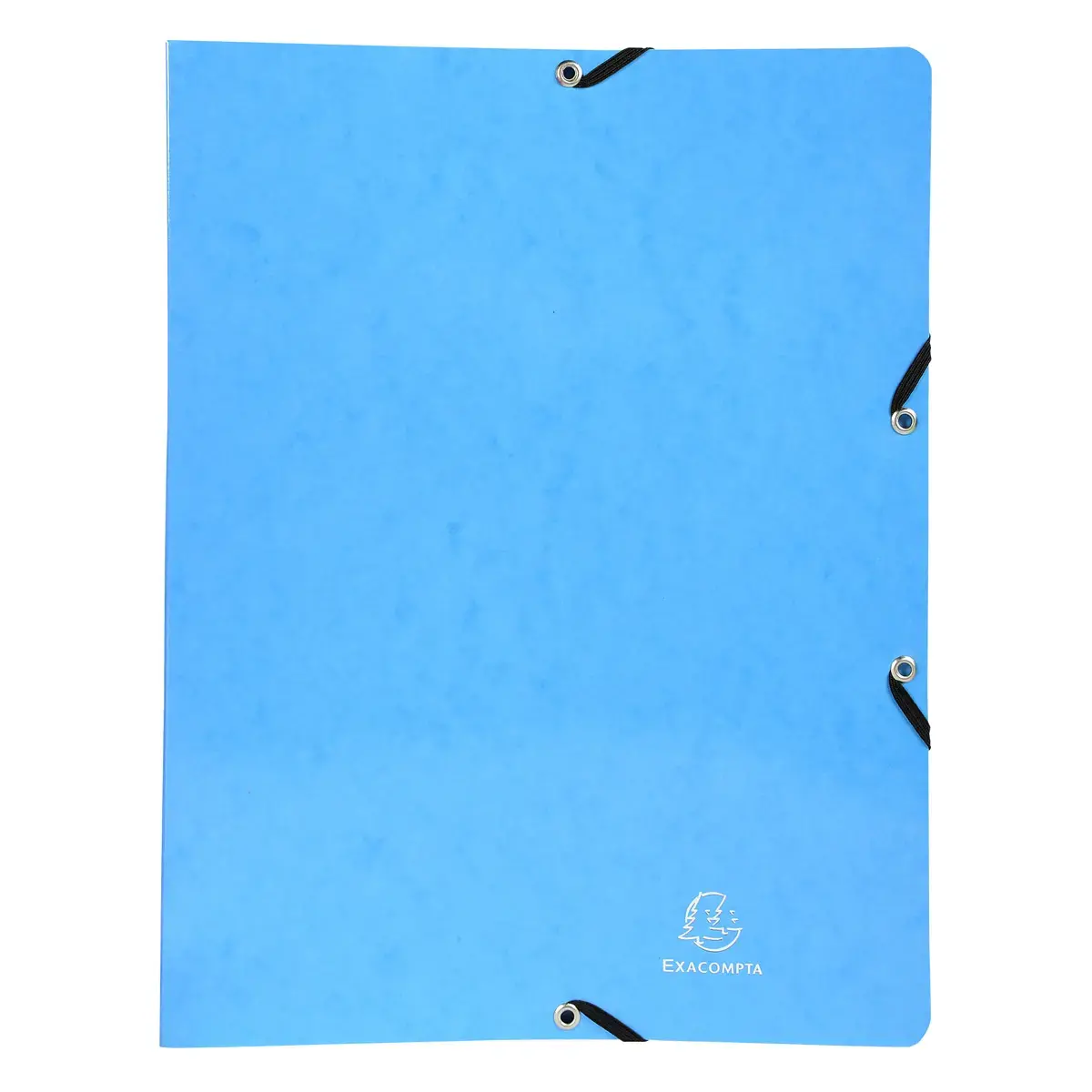 Classeur à élastiques 2 anneaux 15mm Iderama - A4 - Bleu clair - EXACOMPTA