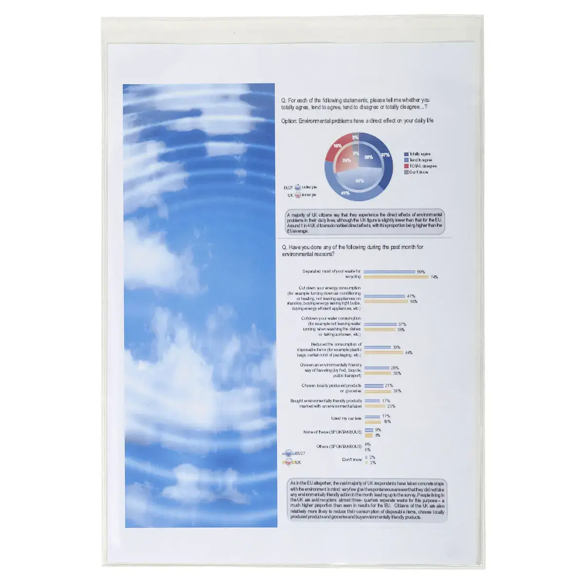 Sachet de 10 étuis de protection simples PVC lisse 20/100e - A4 - Cristal - EXACOMPTA
