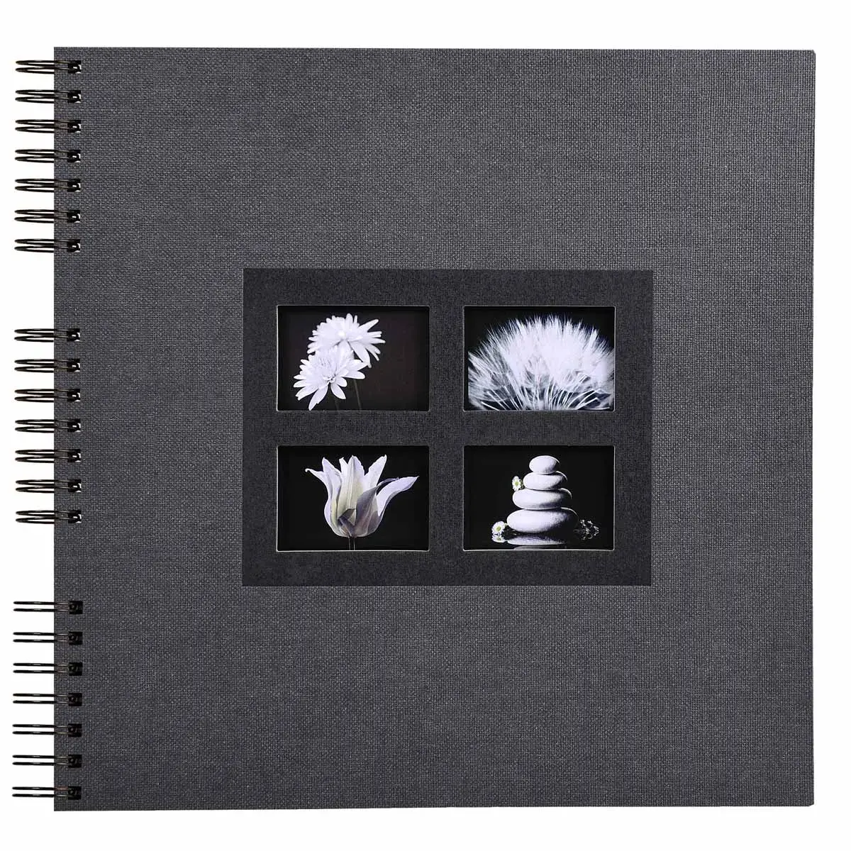Album photos à spirales 60 pages noires Passion - 32x32 cm - Noir - EXACOMPTA