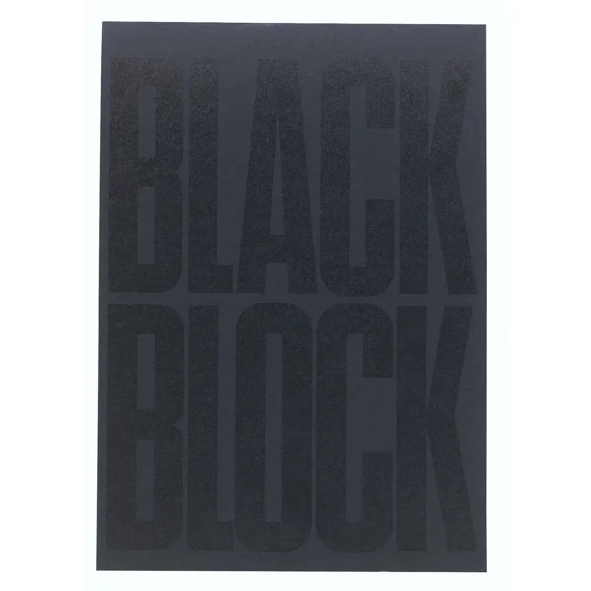 Bloc Black block 29,7x21cm - Papier jaune lign&eacute; - 70 feuillets - Noir - EXACOMPTA 